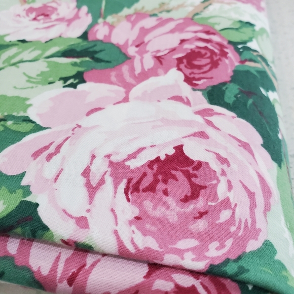 Shabby Chic Spring Summer Cabbage Roses Flowers Cotton Tablecloth 54x112" Oblong - Picture 13 of 15